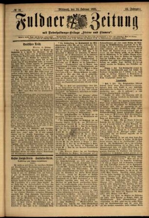 Ausgabe vom Mittwoch, den 13. Februar 1895.