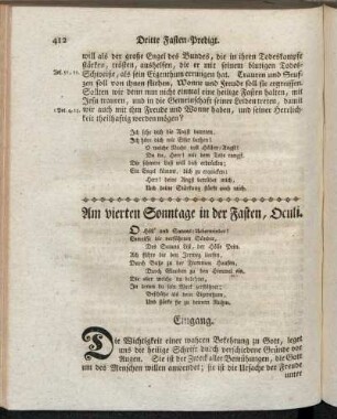 Am vierten Sonntage in der Fasten, Oculi