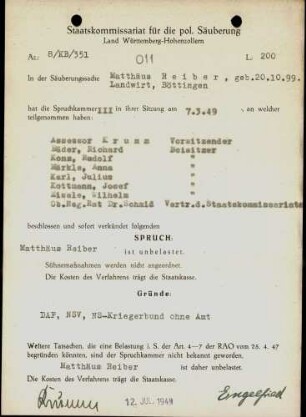 Reiber, Matthäus