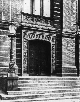 Berlin, Bauakademie, Haupteingang, zerstört. Karl Friedrich Schinkel