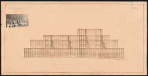 Messehaus, Hamburg Vorschlag A: Aufriss Westansicht 1:500 (von Inv.Nr. 3272)
