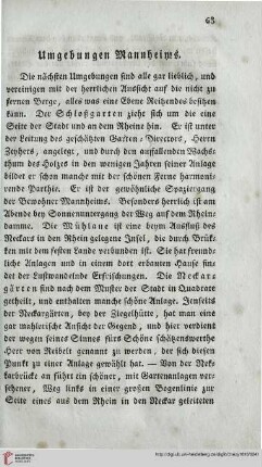 Umgebungen Mannheims