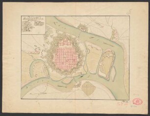 Plan de la ville de Manheim avec ses nouvelles Fortifications