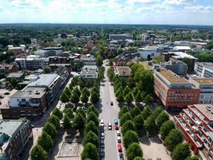 Ahrensburg: Große Straße in Richtung Süden