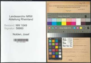 Entnazifizierung Josef Nolden , geb. 30.11.1898 (Landwirt)