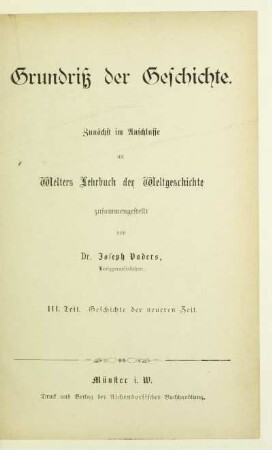 Teil 3: Geschichte der neueren Zeit
