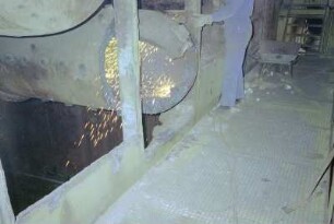 Zerlegen eines Hochdruckdampfsammlers Vorschaltanlage