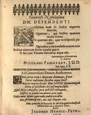 Diss. acad. de exercitio iurium maiestatis