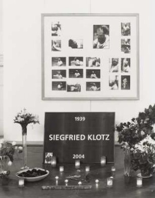 Gedenkarrangement zum Tod des Malers Siegfried Klotz