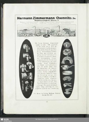 Hermann Zimmermann : Metallwarenfabrik
