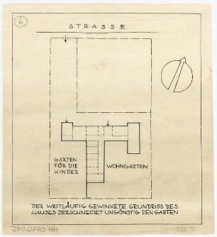 Gärten an der Wohnsiedlung Killesberg, Stuttgart: Lageplan