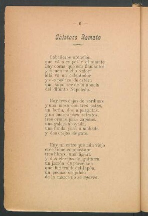Chistoso remate