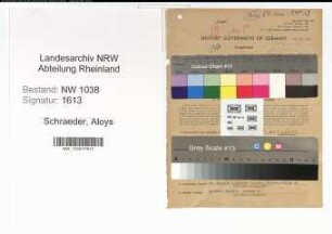 Entnazifizierung Aloys Schraeder , geb. 06.04.1878 (Beamter)