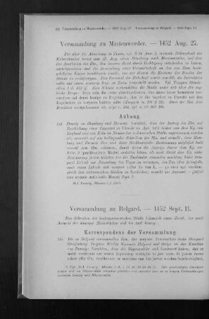 Versammlung zu Marienwerder. - 1452 Aug. 27.