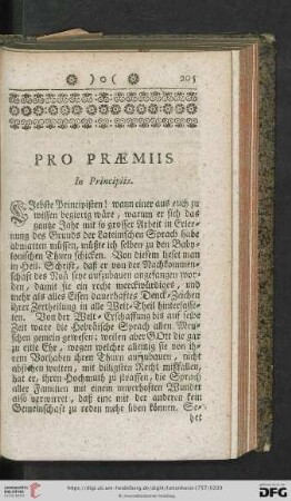 Pro Praemiis