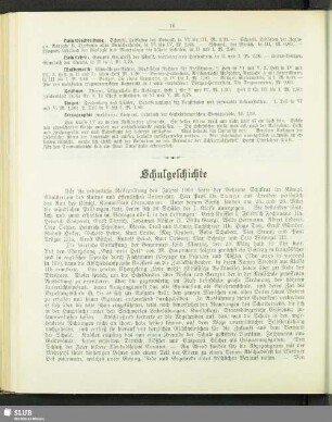 Schulgeschichte