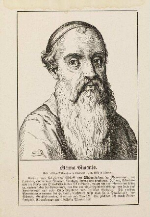 Bildnis von Menno Simons (1496-1561)