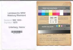 Entnazifizierung Hanns Unterberg , geb. 18.06.1918 (Ingenieur)