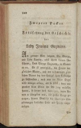Zweytes Packet.