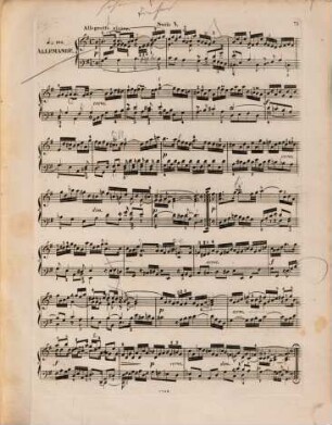 Pièces détachées de la 7me livraison des compositions pour le piano, 5,5. Six petites suites nommées "Suites françaises", Suite 5