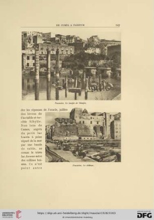 Pouzzoles. Le temple de Sérapis & Le château