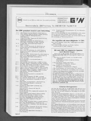 Wir begrüßen als neue Mitglieder im EBV: