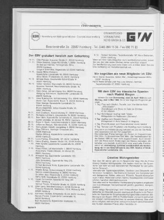 Wir begrüßen als neue Mitglieder im EBV: