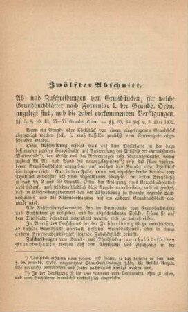 Zwölfter Abschnitt
