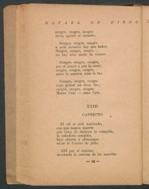 XXIII - Capricho