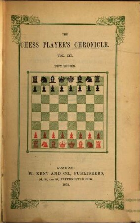 The chess player's chronicle. 3. 1855