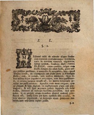 Diss. inaug. iur. de coniungendo cum studio iuris s. theologiae studio
