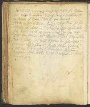 Einband und ein handschriftliches Inhaltsverzeichnis