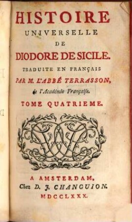 Histoire Universelle De Diodore De Sicile, 4