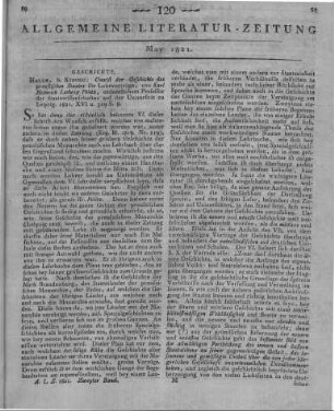 Pölitz, K. H. L.: Umriß der Geschichte des preußischen Staates. Halle: Kümmel 1821