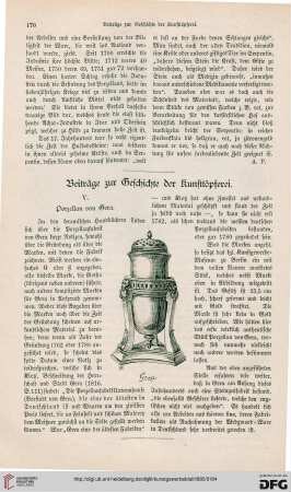 Beiträge zur Geschichte der Kunsttöpferei, [5]:  Porzellan von Gera