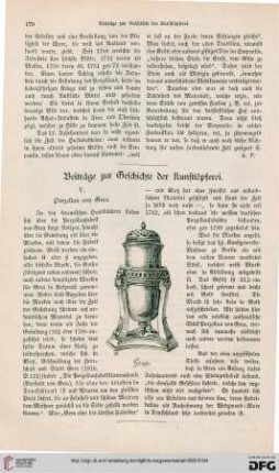 Beiträge zur Geschichte der Kunsttöpferei, [5]:  Porzellan von Gera