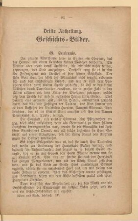 Dritte Abtheilung. Geschichts-Bilder