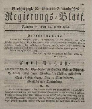 Nr. 9 : 27. April 1824