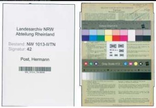 Entnazifizierung Hermann Post , geb. 13.07.1903 (Spediteur)