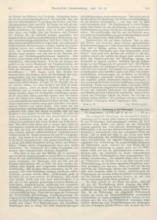 672-674 [Rezension] Wundt, Wilhelm, Einleitung in die Philosophie