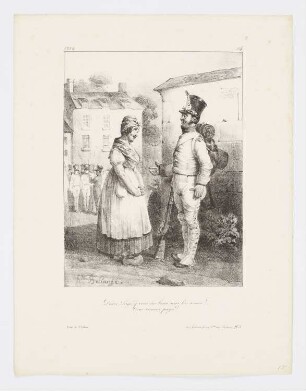 Dieux, Pays, q’vous êtes beau sous les armes!, Blatt 11 der Folge "Album pour 1824"
