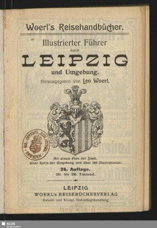 Illustrierter Führer durch Leipzig und Umgebung