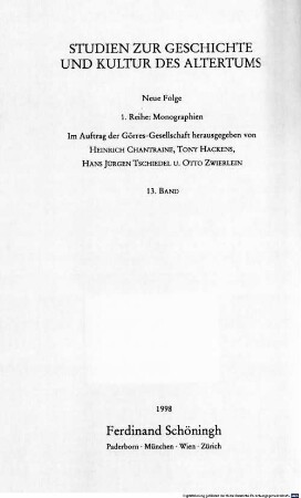 Ovids "Metamorphoses", "Tristia" und "Epistulae ex Ponto" in Christoph Ransmayrs Roman "Die letzte Welt"