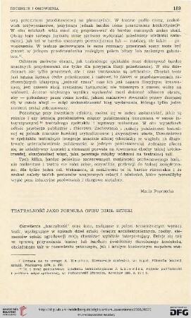 3: Teatralność jako formuła opisu dzieł sztuki