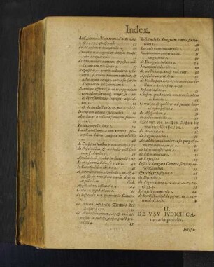 II. De usu Iudicii Camerae imperialis.