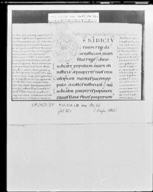 Psalmenkommentar — Initiale D, Folio 72verso