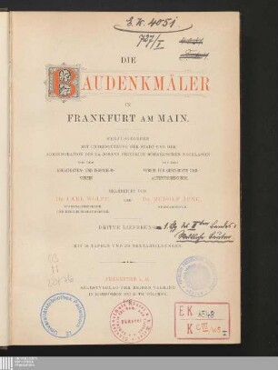 2,1: Die Baudenkmäler in Frankfurt am Main
