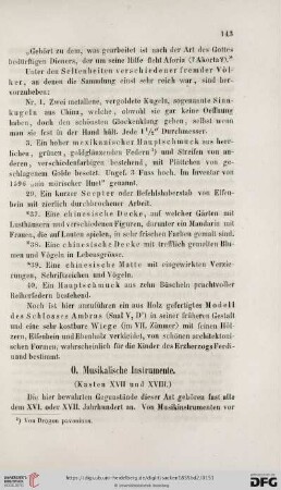 O. Musikalische Instrumente