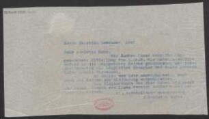 Brief an Heinrich Dessauer : 08.04.1916
