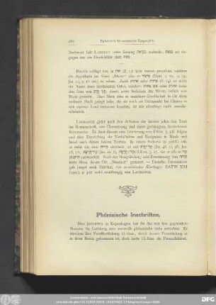 Phönizische Inschriften.